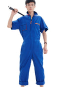 Work Coveralls Short Sleeve Men Women Protective Overalls Repairman Car Workwear Uniforms Summer Plus Size