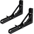 2-Piece Heavy-Duty Adjustable Folding Shelf Brackets