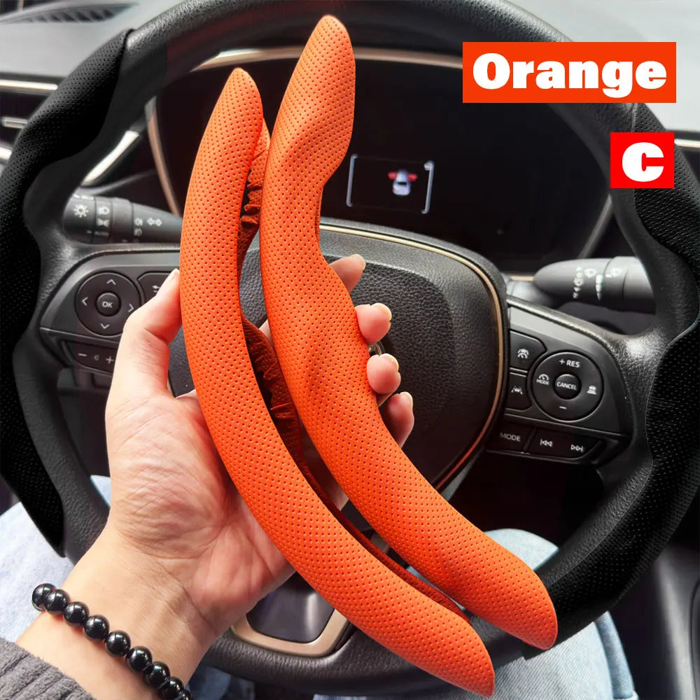 Non-Slip Steering Wheel Grip Covers, 2 pcs