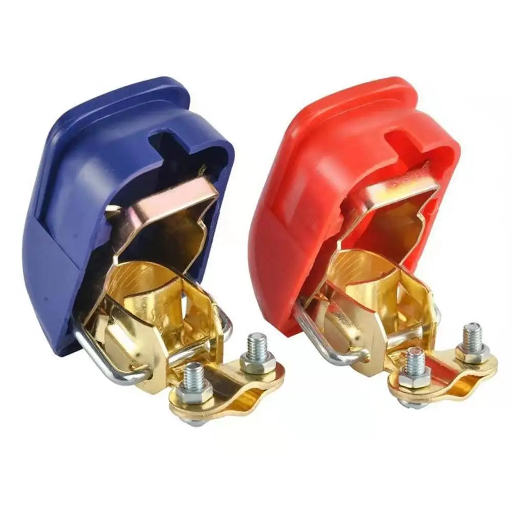 Quick-Release Top Post Battery Terminal Clamps, Pair