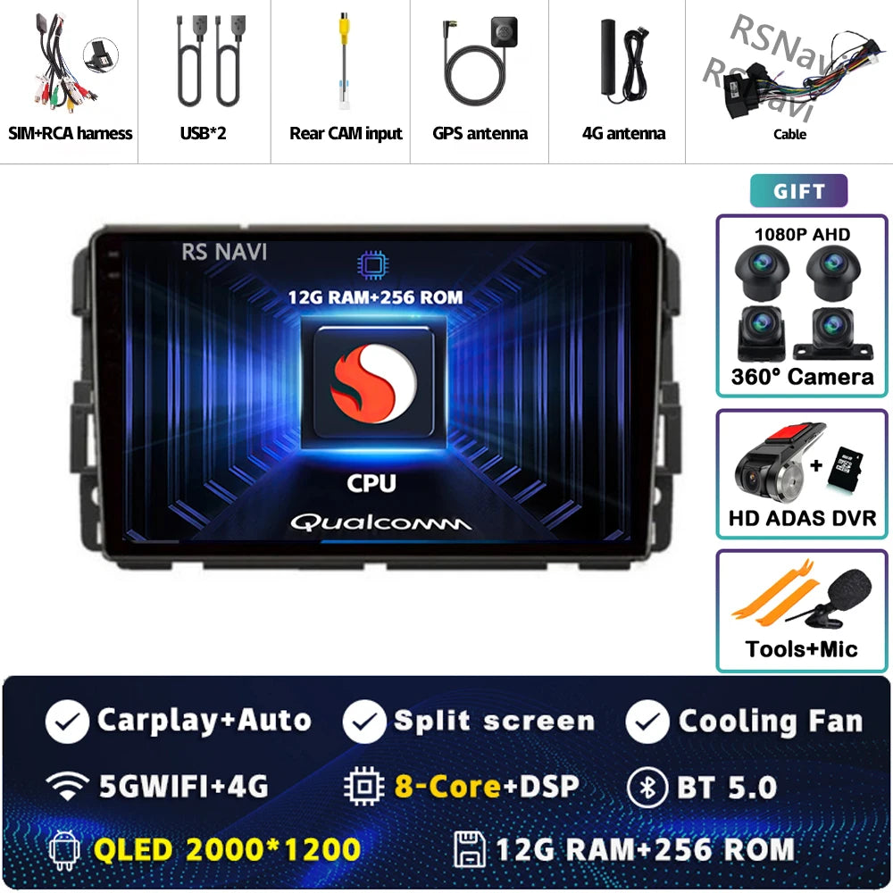 9" Android Car Stereo for Chevy GMC with CarPlay & Android Auto - image 44