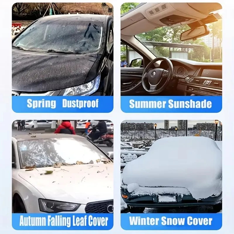 Car Windshield Snow Cover – Windproof, Waterproof, Universal