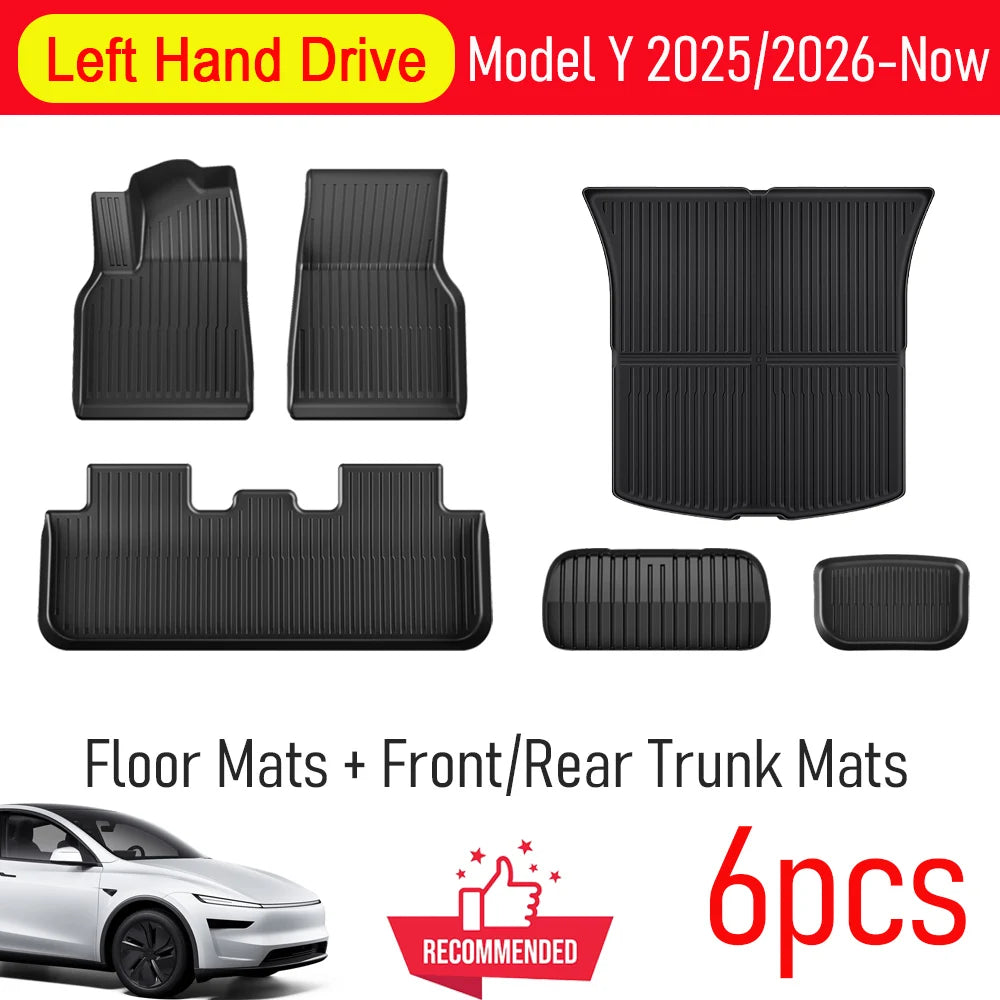 Tesla Model Y Juniper 2025-2026 TPE Floor Mats & Cargo Liner - image 11