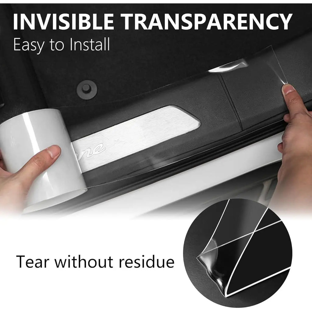 Transparent Car Door Protector Film | Anti Scratch PPF Wrap Tape - image 5