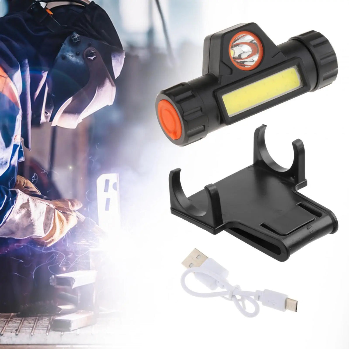 Welding Helmet Light with Head Mount And Bracket for Versatile Use
