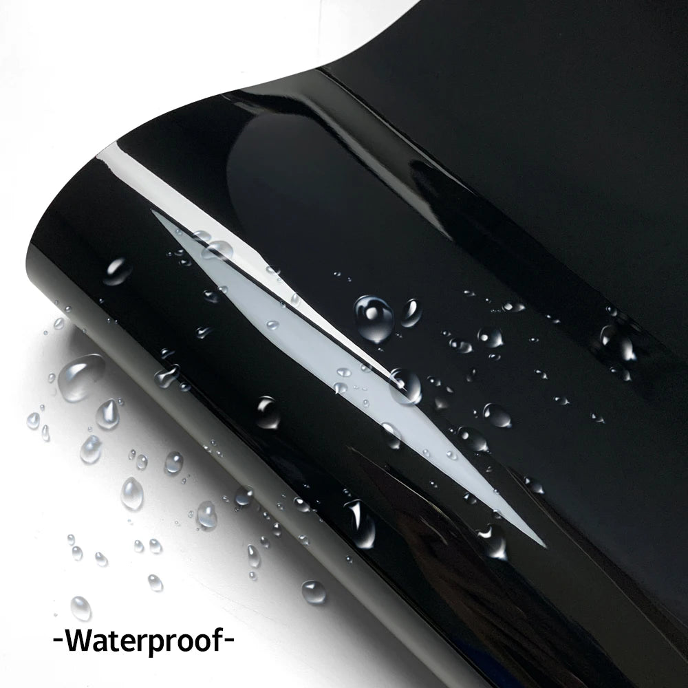 Carbon Fiber Car Body Vinyl Wrap, Matte and Glossy Black Film - view 14