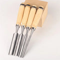 Wood Carving Chisel Set 6/12/18/24mm 4 pcs Professional Carpenter Equipped with Ergonomic Wood Carving Tools DIY Auxiliary Tools