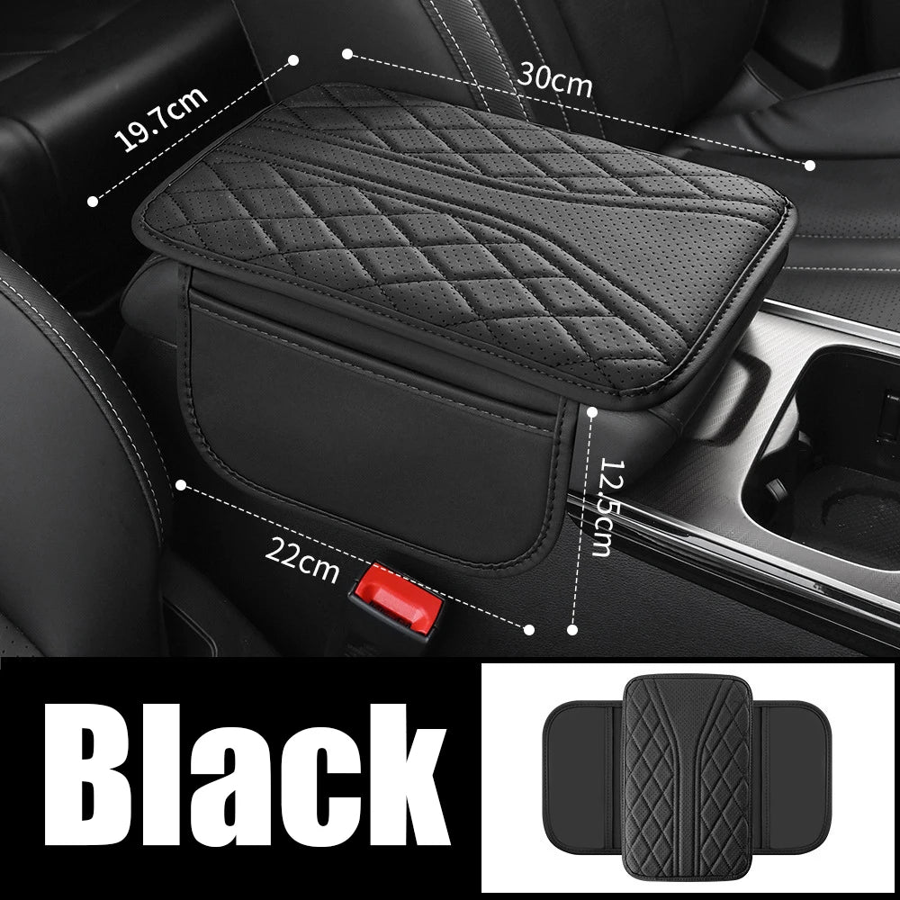 Car Armrest Storage Bag and Center Console Riser Pad