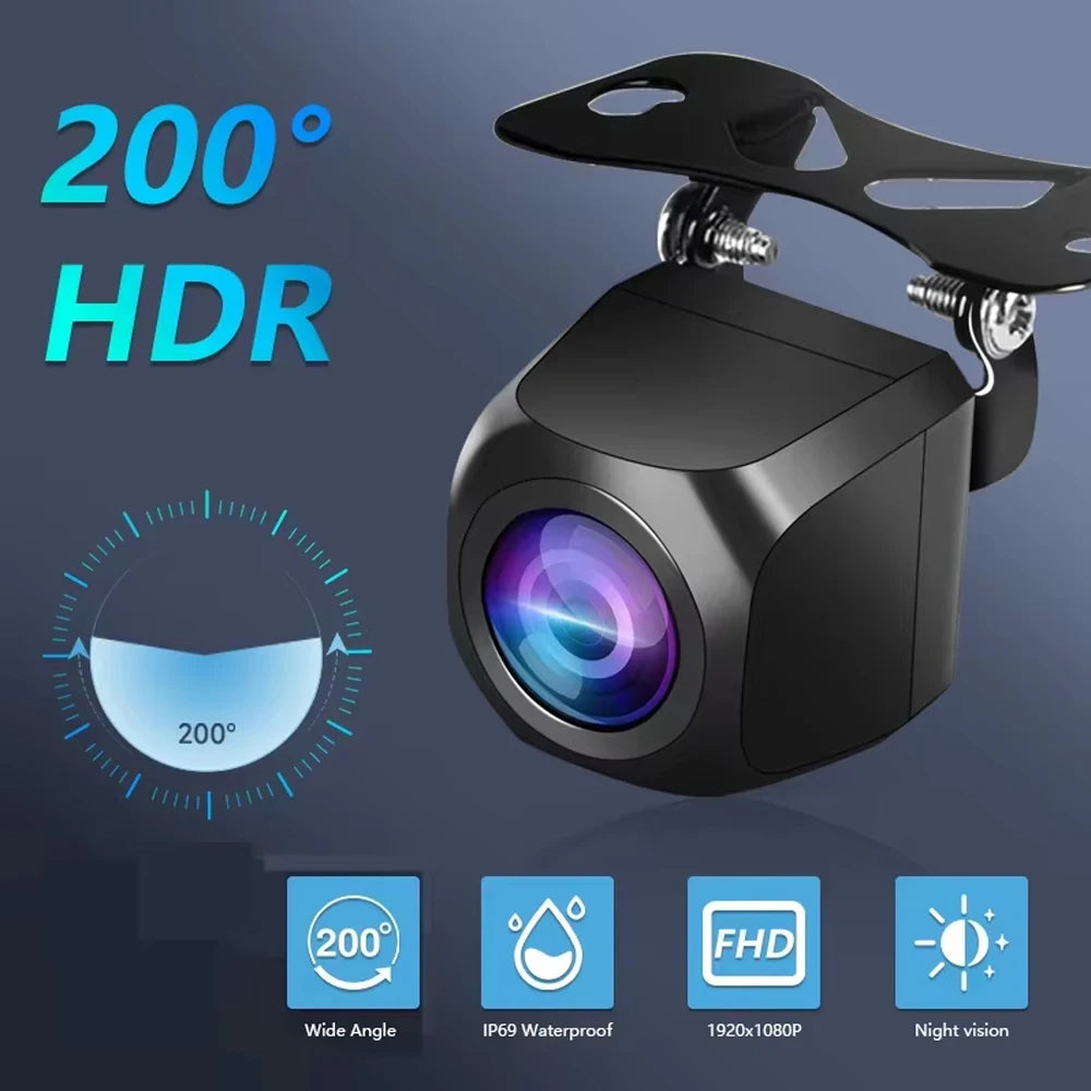 1080p 200° Fisheye AHD Rear View Camera with Night Vision