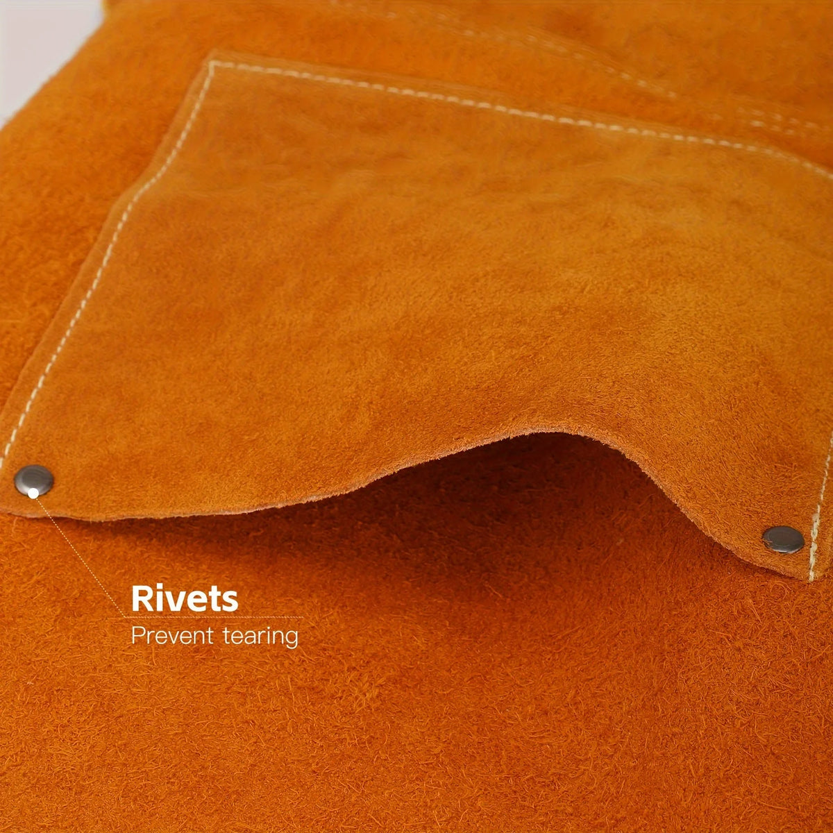 Leather Work Shop Apron, Buckle Straps, Heat & Flame Resistant Heavy Duty Welding Apron, Adjustable Fit for Men and Women