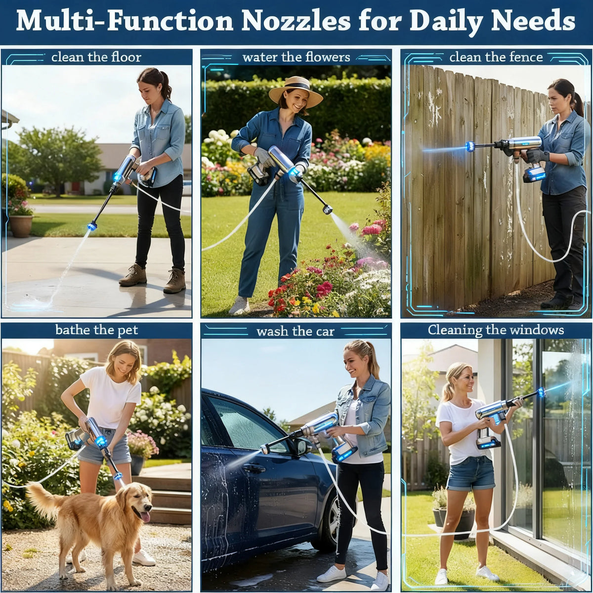 Power Blaster Cordless Car Pressure Washer – Portable Water Spray Gun - image 6