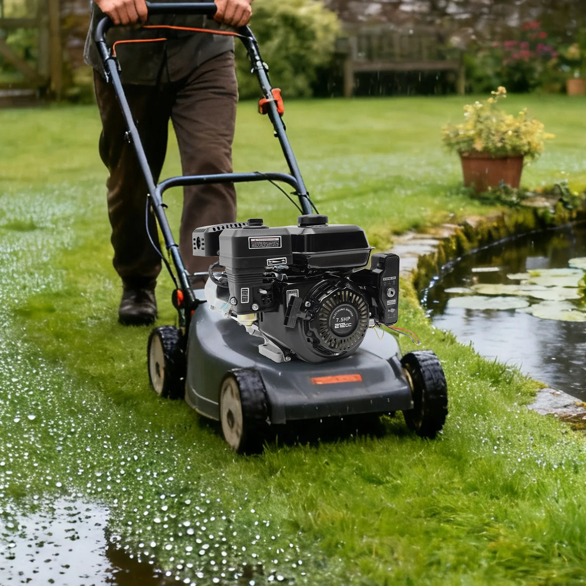 7.5HP 210cc 4-Stroke Gas Engine with Electric Start