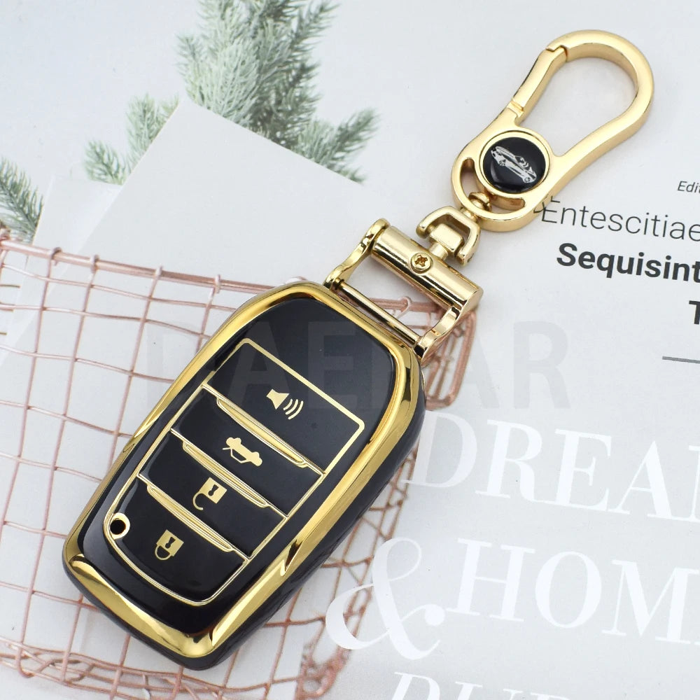 TPU Car Key Fob Cover for Toyota Hilux Rav4 Innova Fortuner - image 3