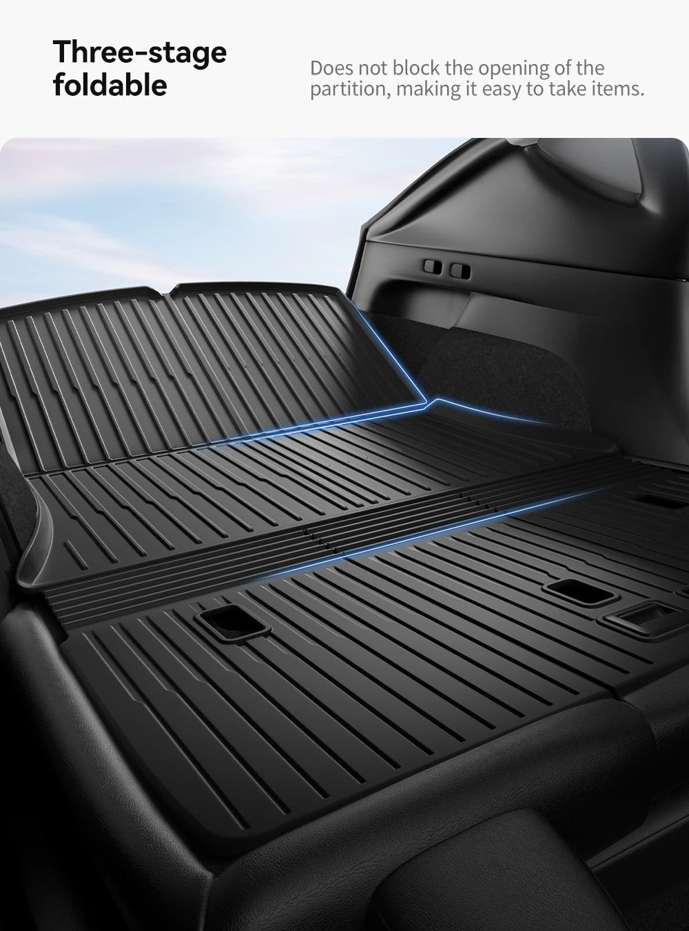 All-Weather TPE Trunk Mat for Model Y and Model 3