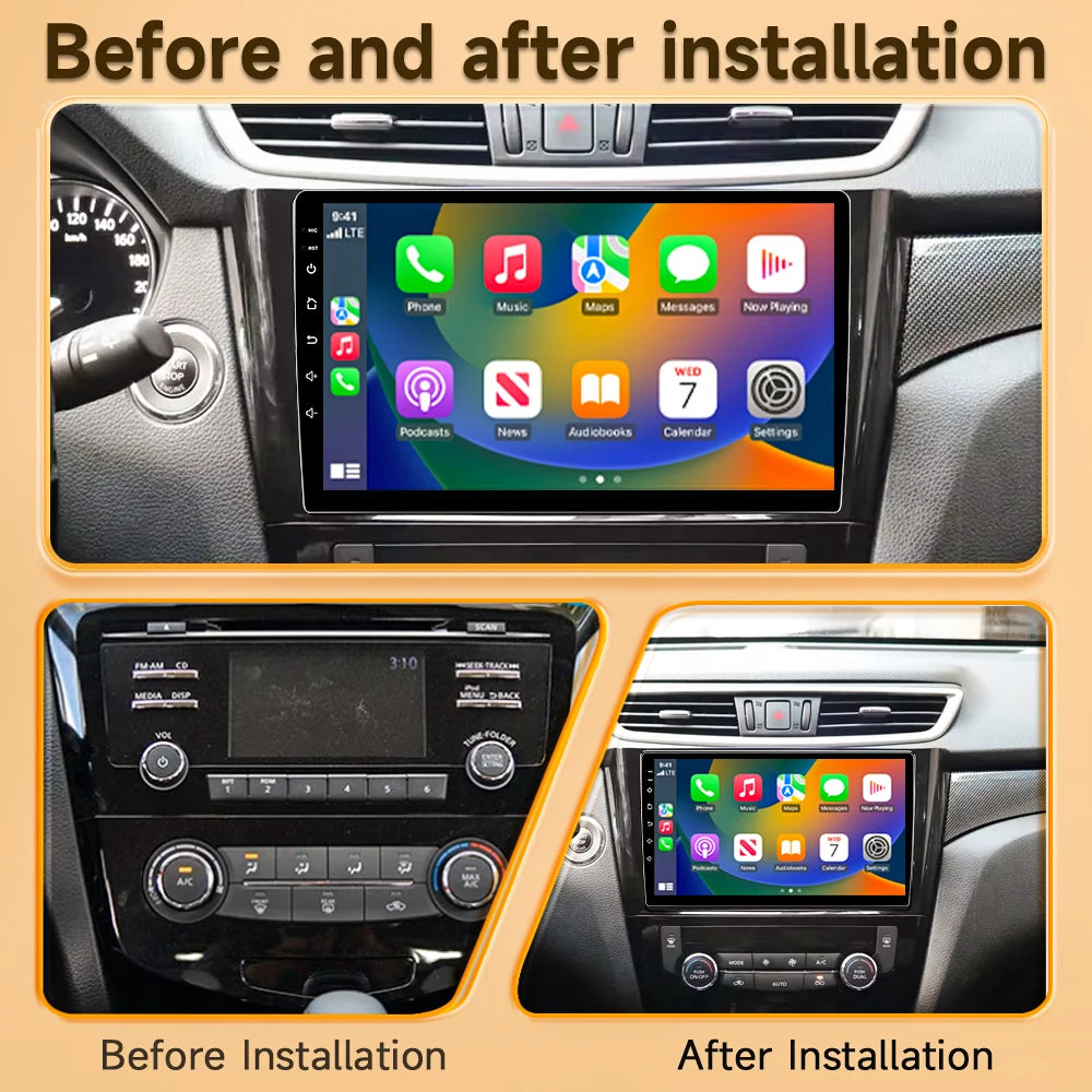 10-Inch Touchscreen Radio for Nissan Qashqai - CarPlay & Android Auto - image 2