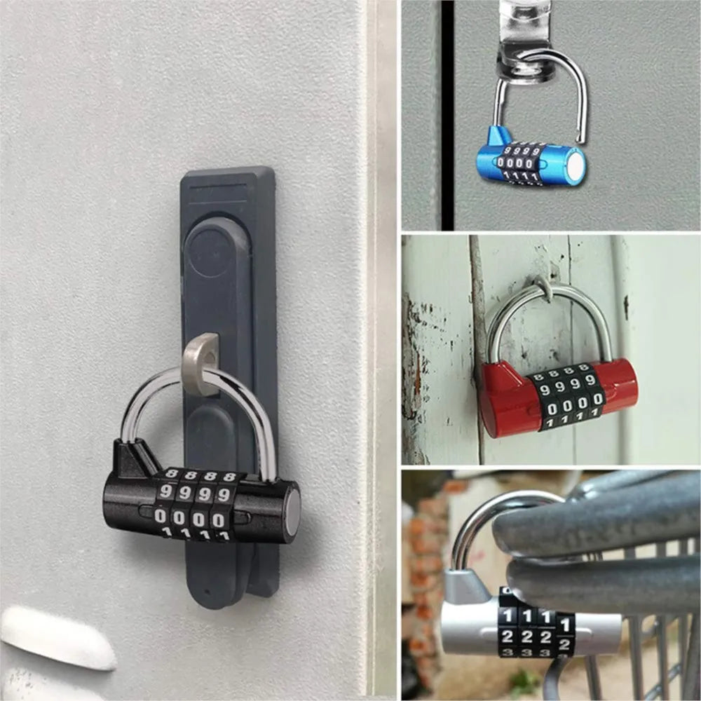 4-Digit Security Padlock – Gym Locker, Toolbox & Luggage