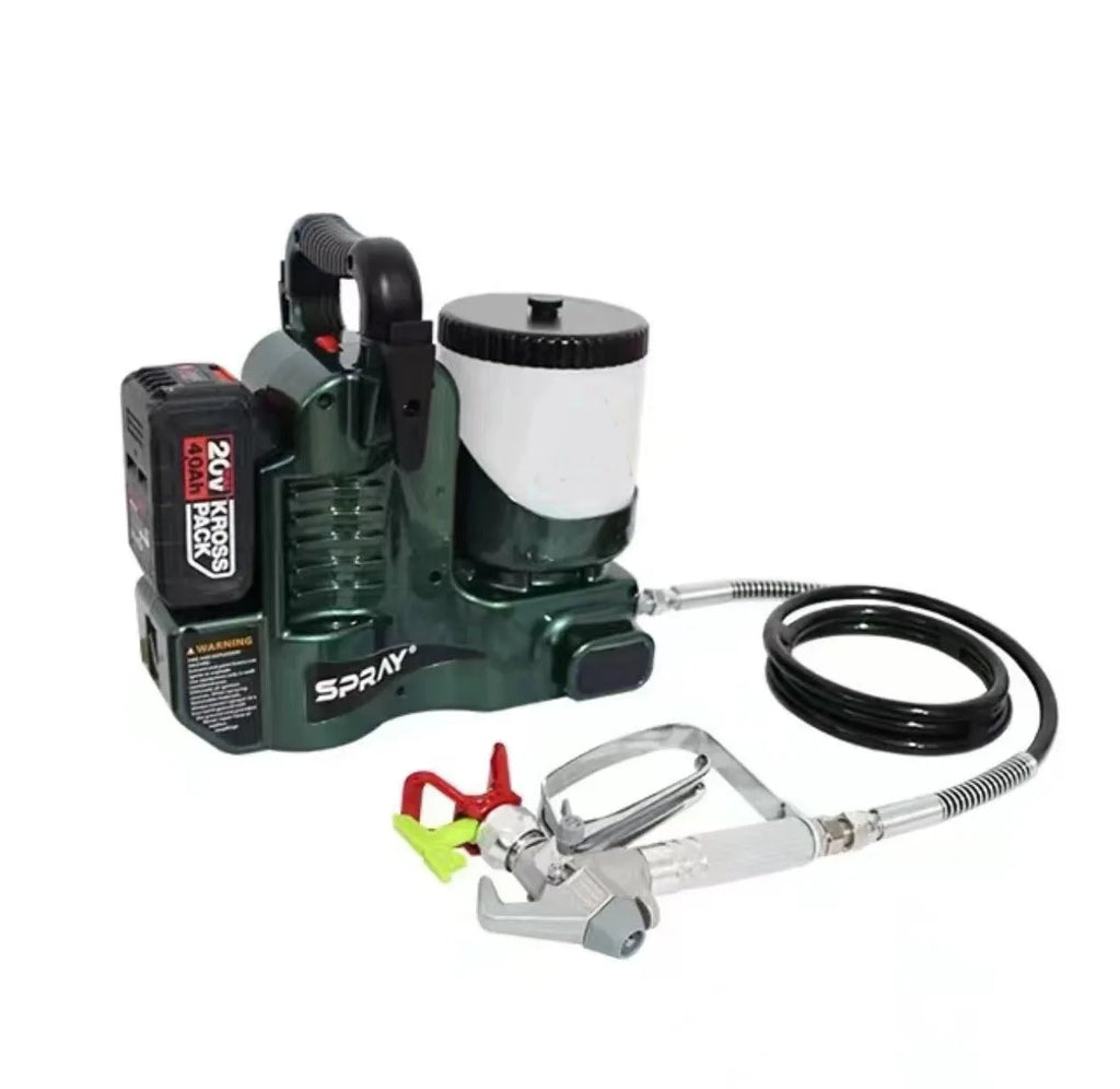 Cordless Paint Spray Gun 12.5MPa High Pressure 1.2L Cup Battery Powered Electric Sprayer