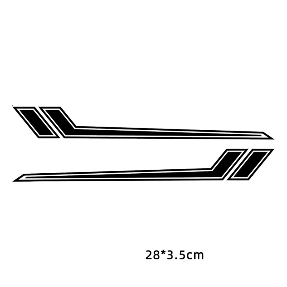 Universal Reflective Motorcycle Front Fender Decal, Waterproof - view 13