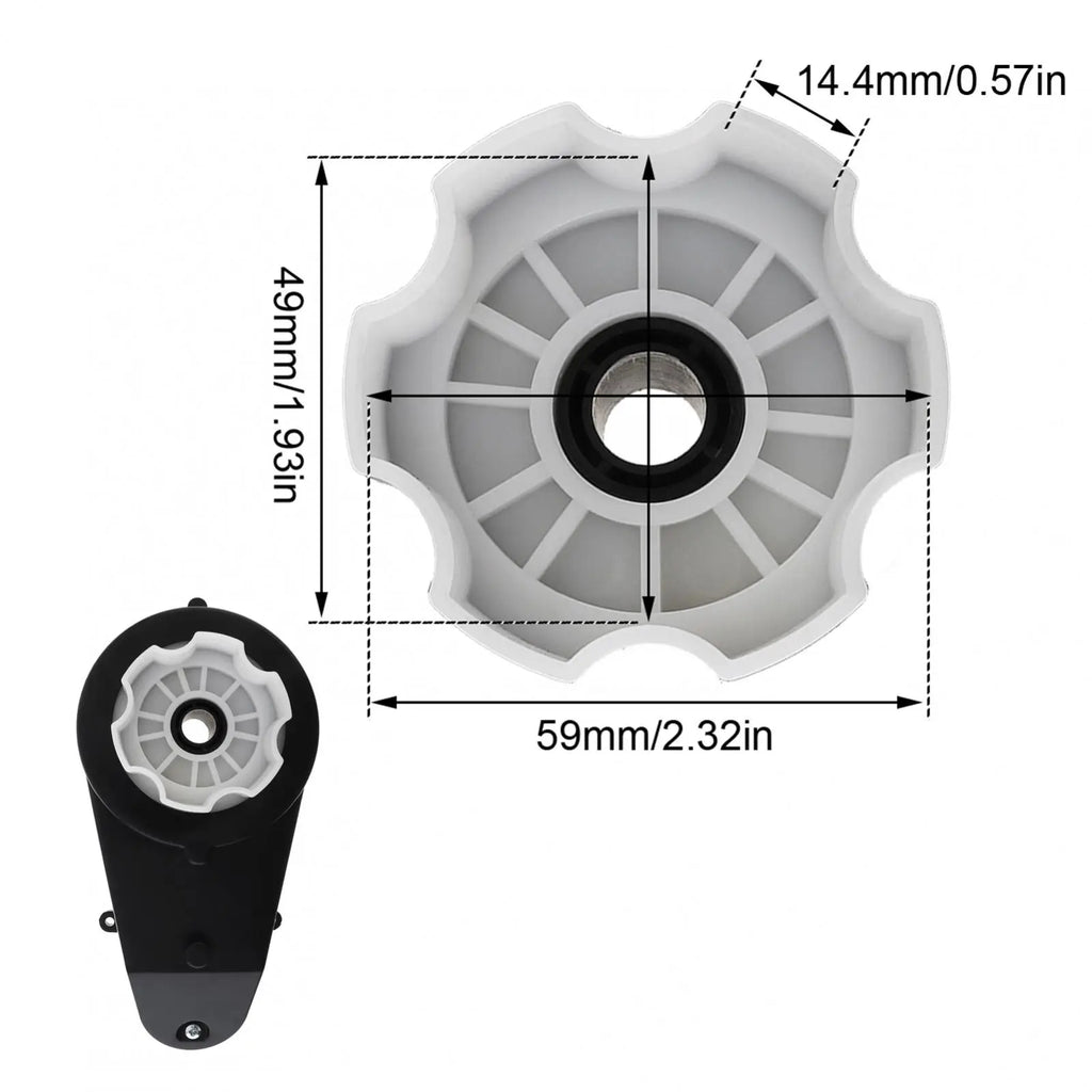 24V RS555 High-Speed Gearbox Motor Set for Kids' Ride-On Cars - image 5