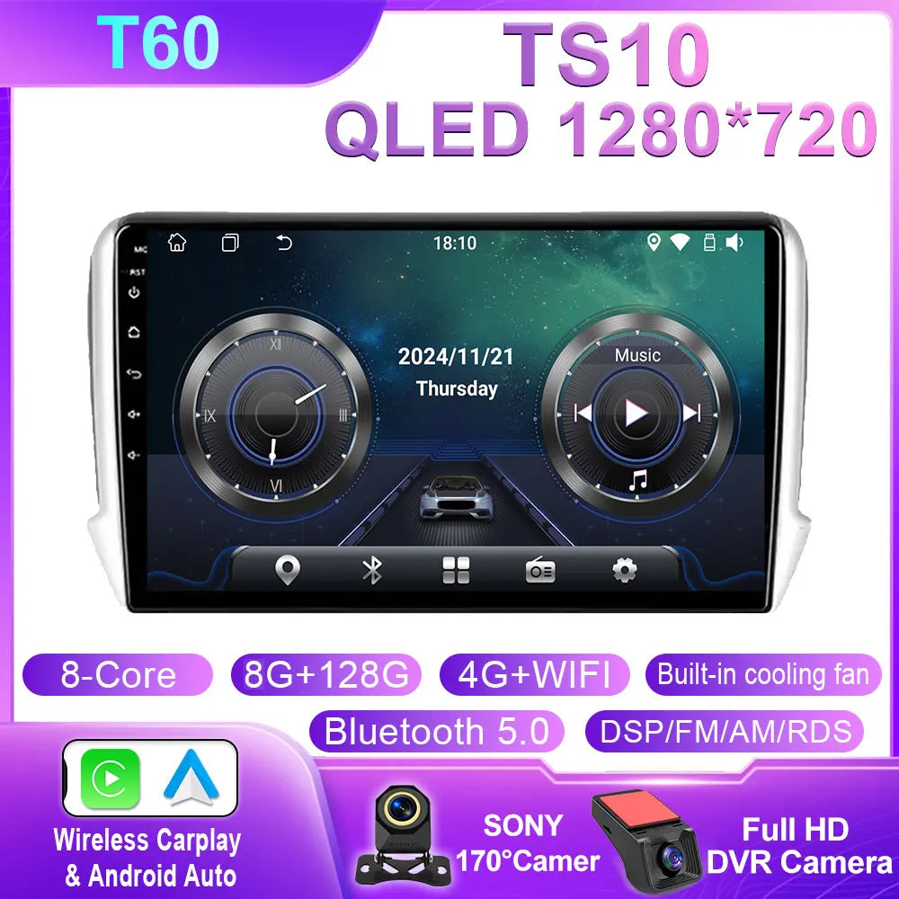 Android Car Stereo for Peugeot 2008/208 2012-2018 Touchscreen - image 9