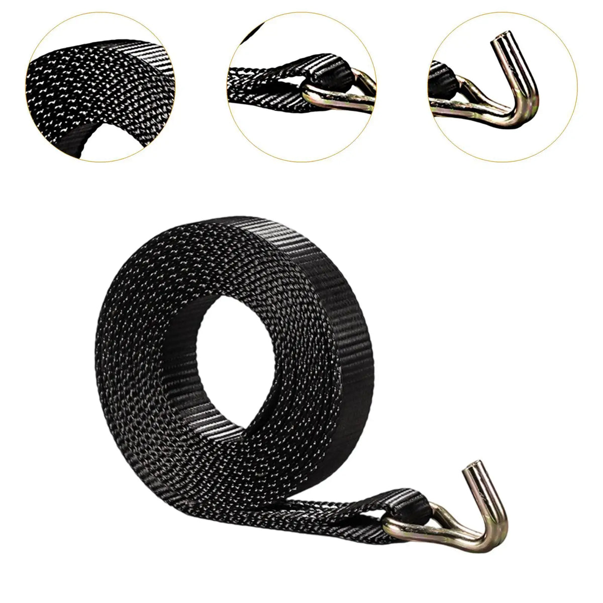 Strong 3/5M Ratchet Lashing Straps Polyester Webbing for Heavy Loads in Moving