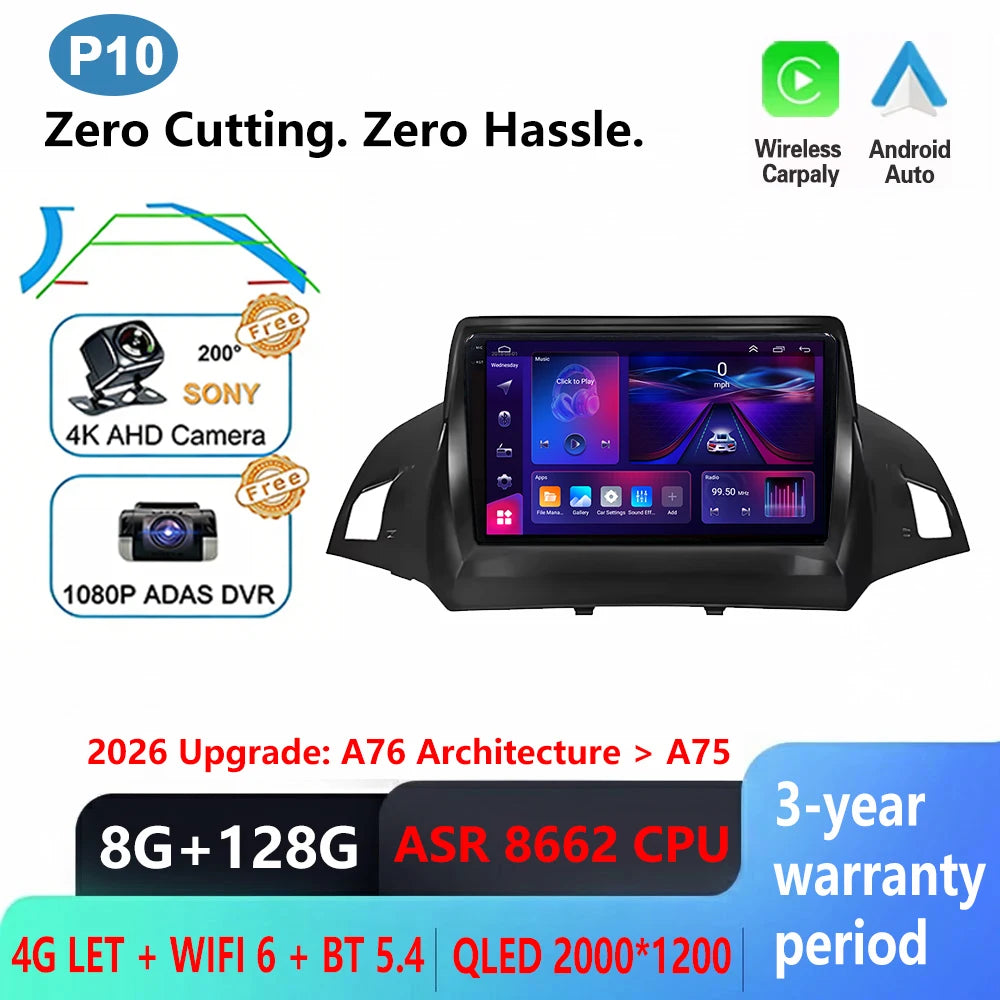 Ford C-MAX/Kuga/Escape Car Radio with GPS & Wireless CarPlay - image 18