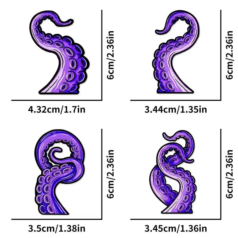 Sea Monster Tentacles Scooter and Motorcycle Vinyl Decals - view 13