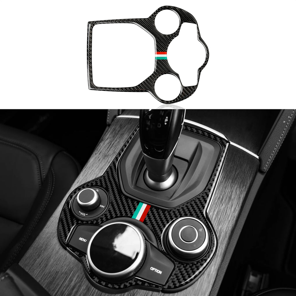 Carbon Fiber Interior Trim Stickers for Alfa Romeo Giulia and Stelvio