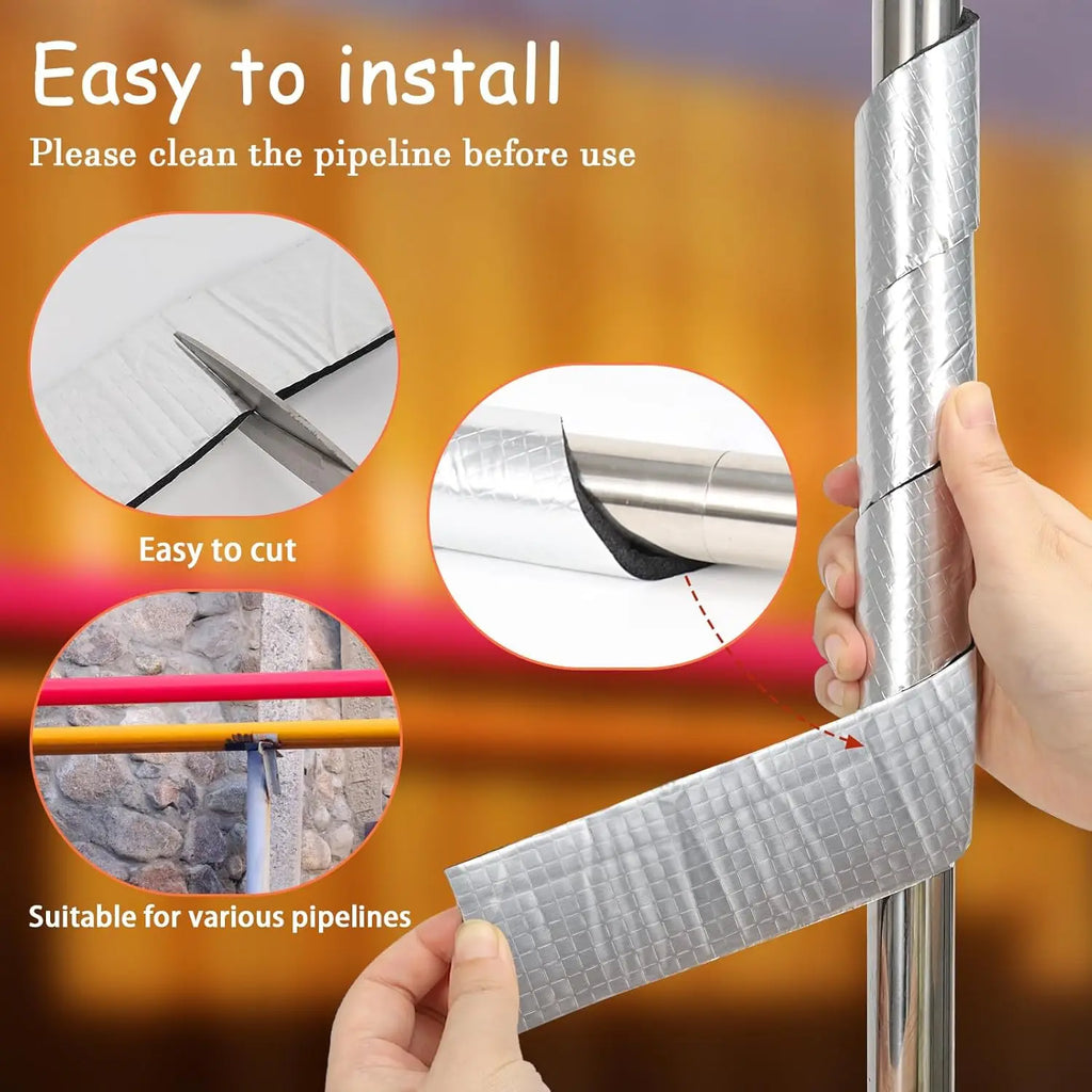 Self-Adhesive Pipe Insulation Wrap – Winter Freeze Protection