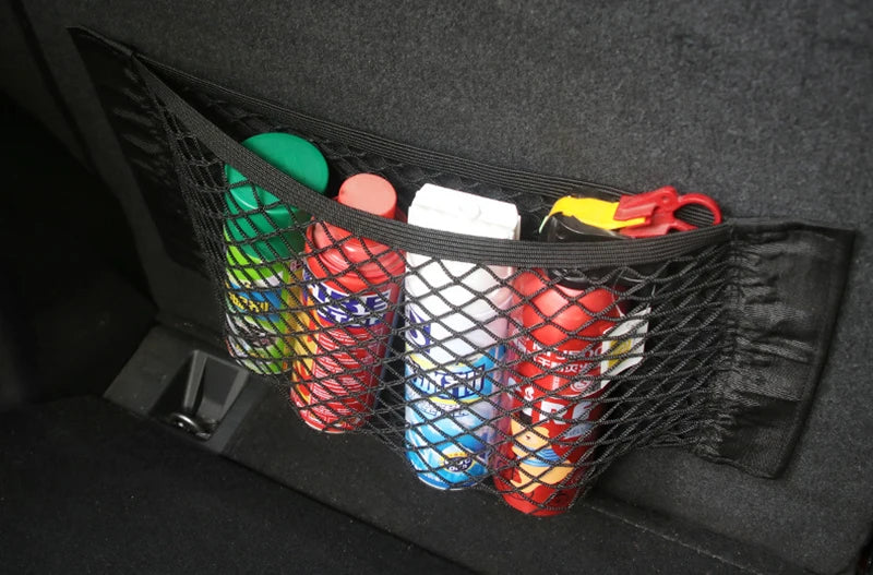 Elastic Mesh Seat Back and Trunk Net Organizer