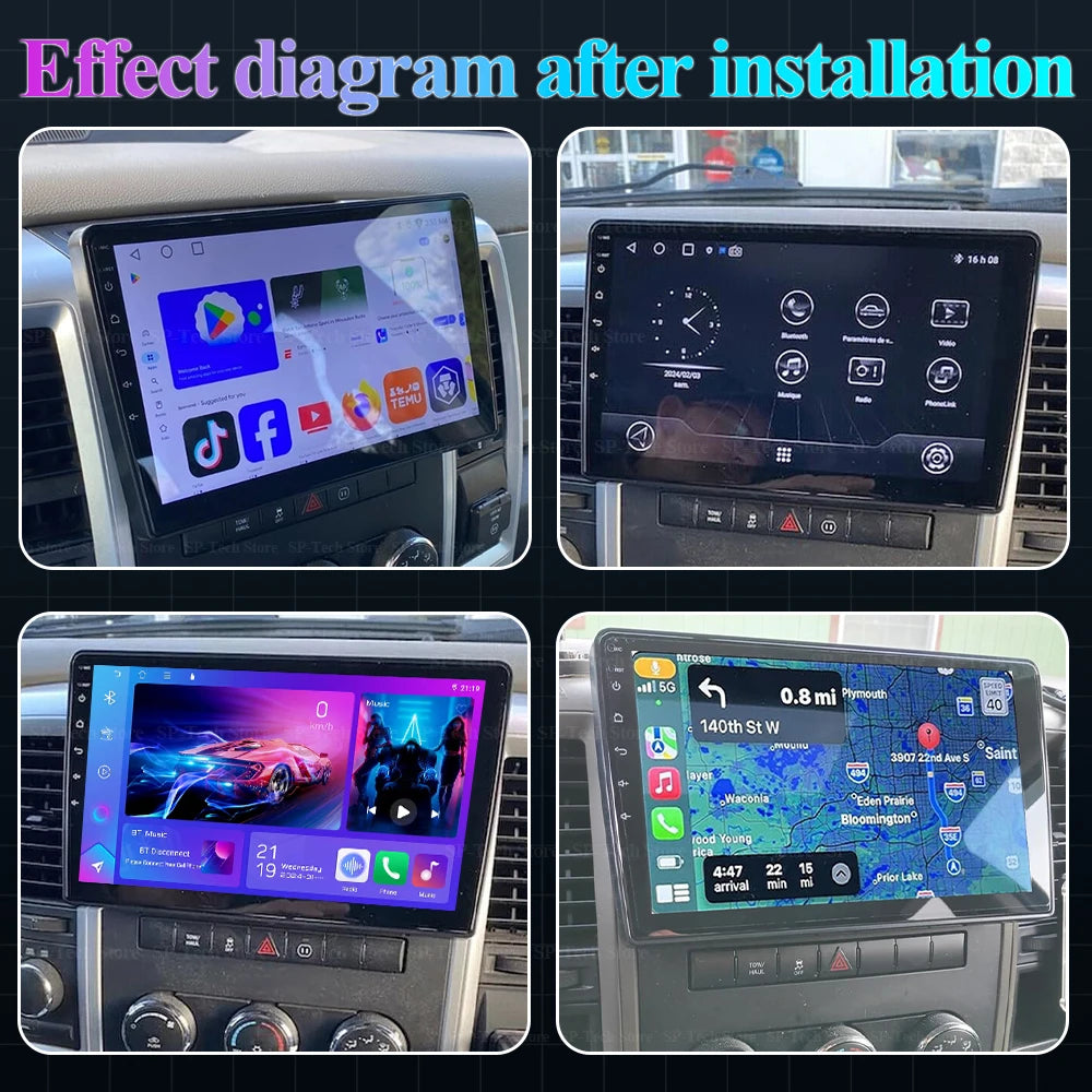 10-Inch Android Car Radio for 2008-2012 Dodge Ram 1500 - image 3