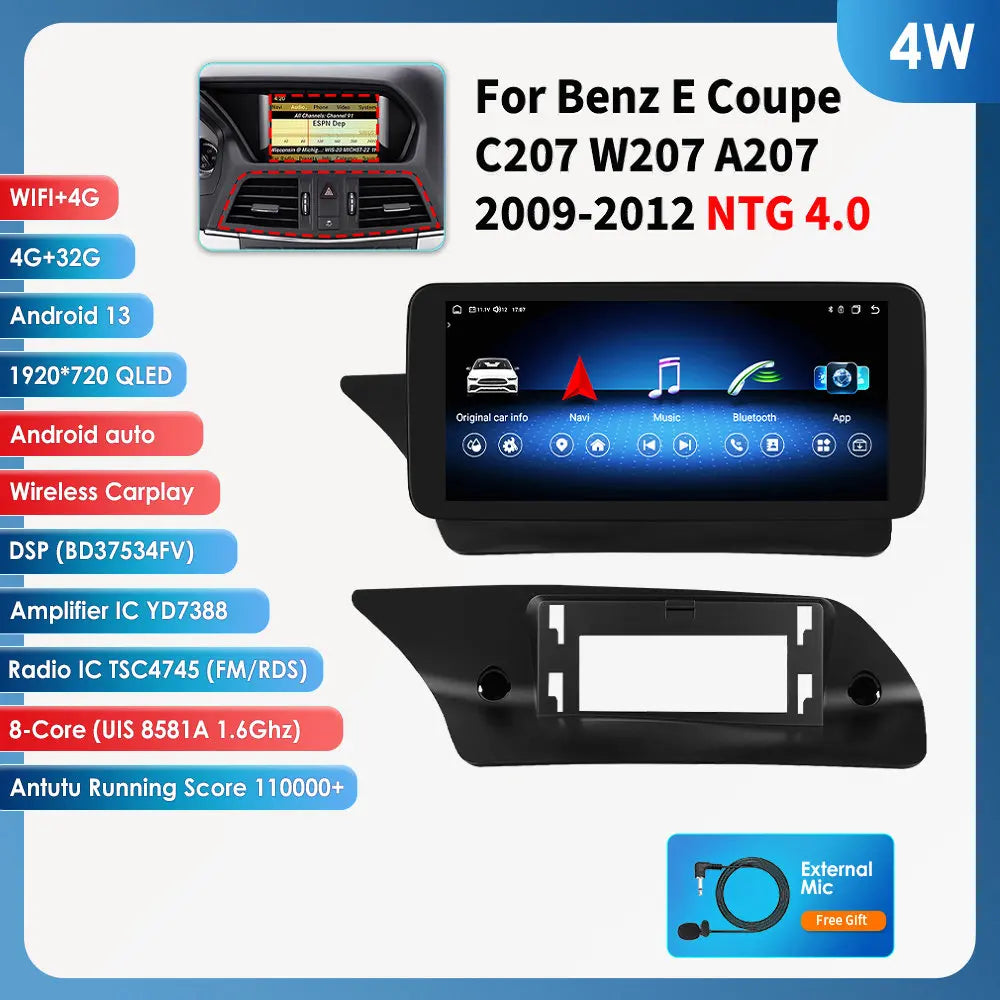 Android 13 Car Stereo for Mercedes-Benz E-Class C207 W207 A207 10.25 - image 12