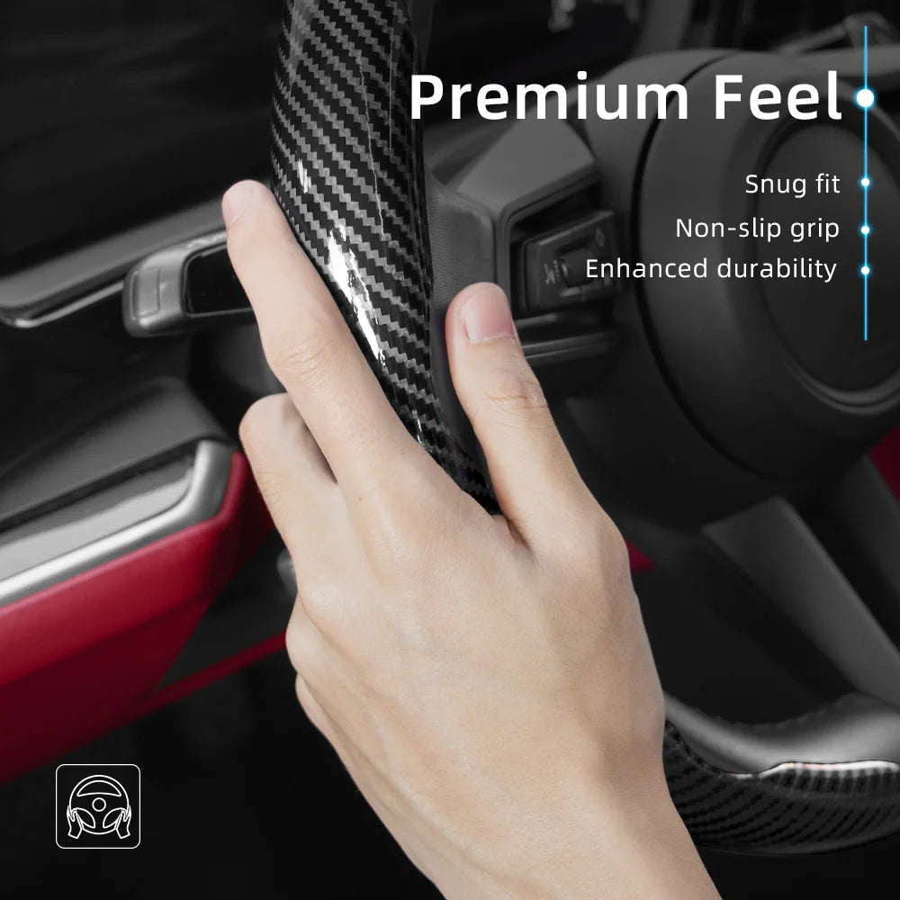 Toyota Quick Release Carbon Fiber Steering Wheel Cover - image 3