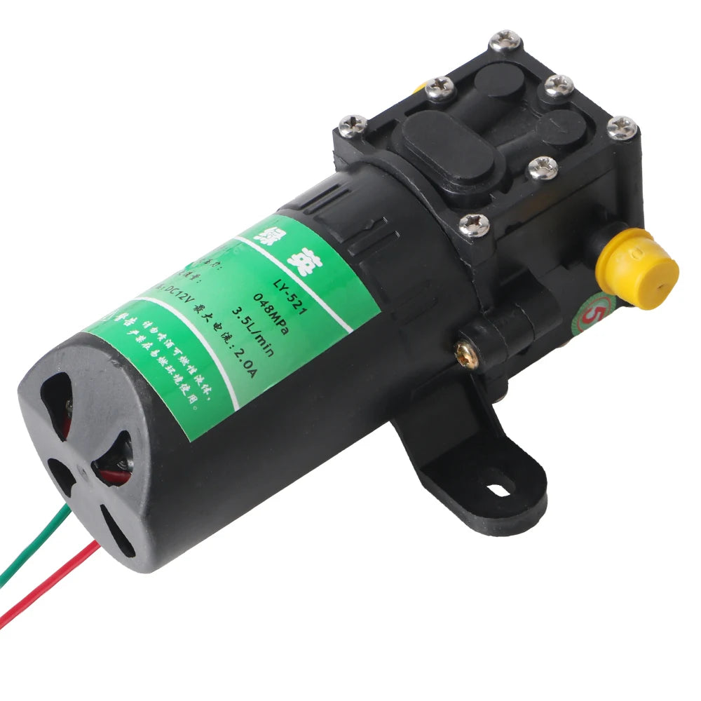 Water Spray Car Wash 3.5L/min Agricultural Electric Water Pump Durable Sprayer Accessories Micro High Pressure Diaphragm DC12V