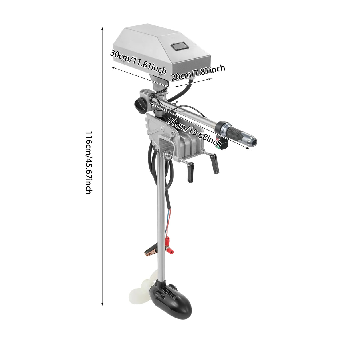 800-1500W Electric Outboard Motor for Fishing Boats and Kayaks - view 3