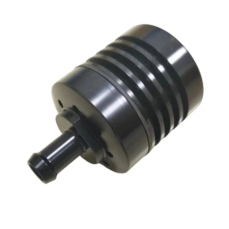 Vented Gearbox Oil Collector Breather Catch Can, Black