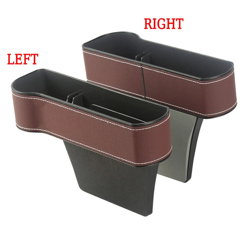 Car Seat Gap Organizer Storage Box - Expandable Design, Holds Phone, Keys, Wallet, Prevents Items from Falling