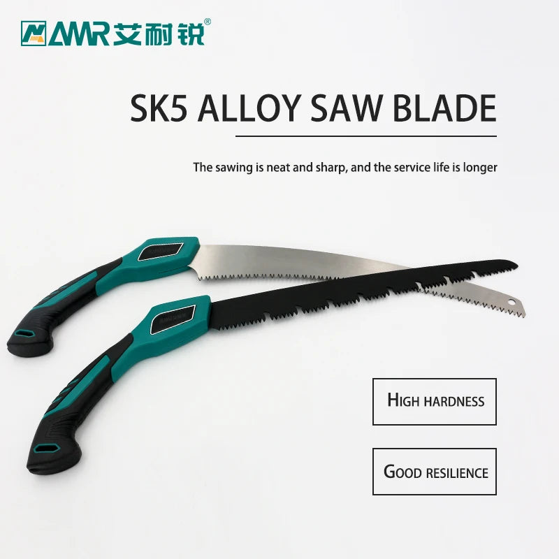 Pruning Saw with Scabbard Japanese Fixed Straight Hand Saw Portable Tree Limb Cutter Garden Pruner Tool for Camping Dry Wood
