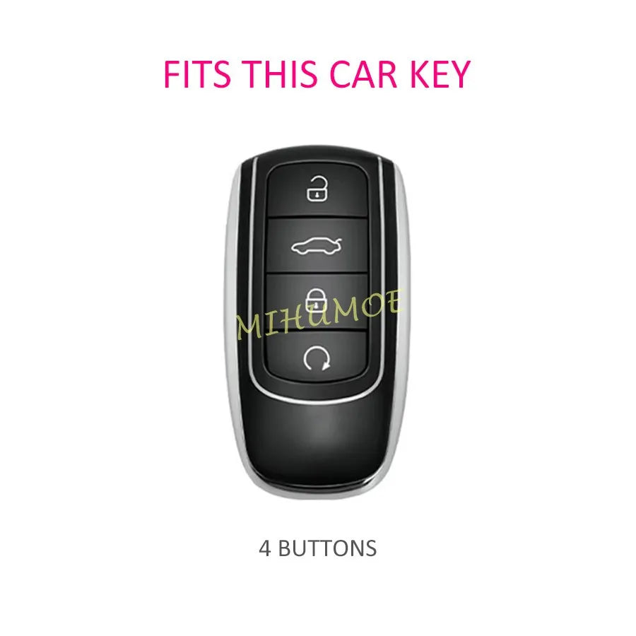 Key Fob Cover Case Compatible with Chery Tiggo 7, Tiggo 8 Pro, Omoda 5 & More