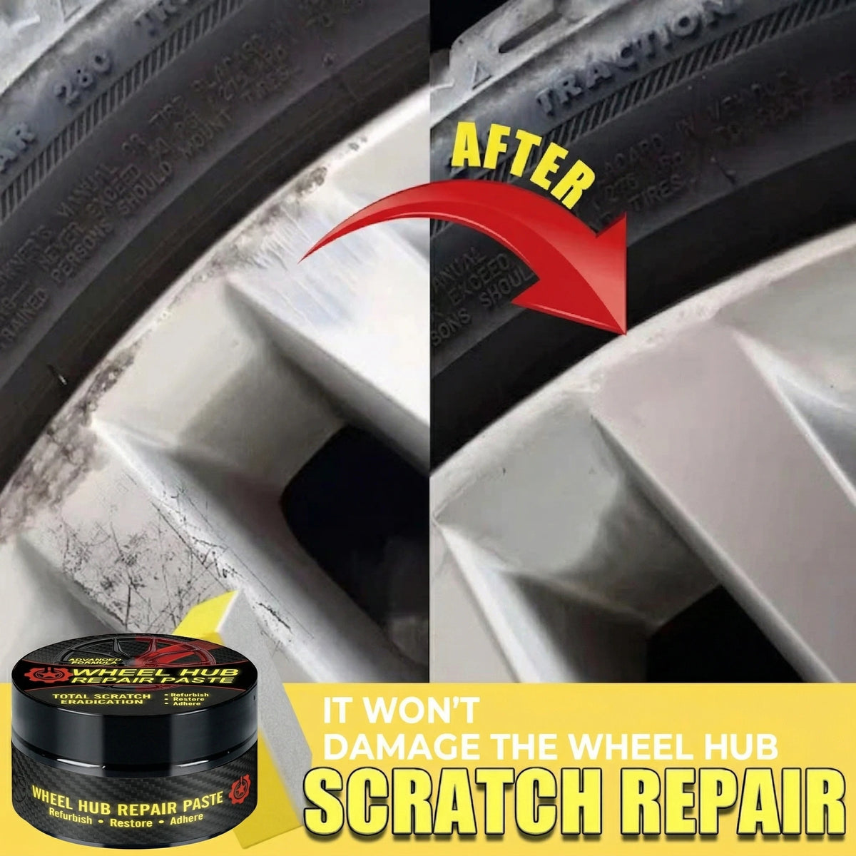 Aluminum Alloy Wheel Rim Scratch Repair Paste – Restore Car Wheels - image 4