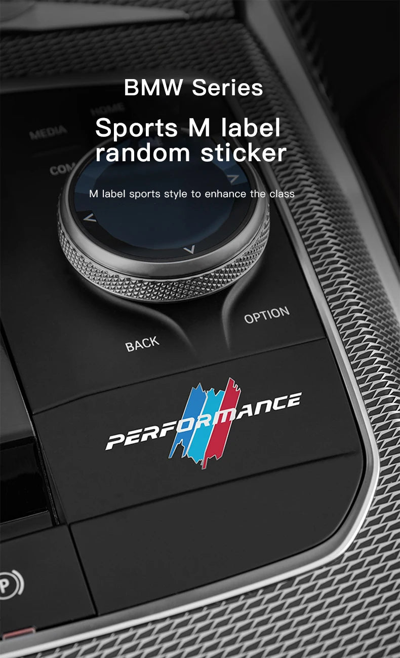 Tri-Color Stripe Metal Interior Sticker Set for BMW G30 G01 G05
