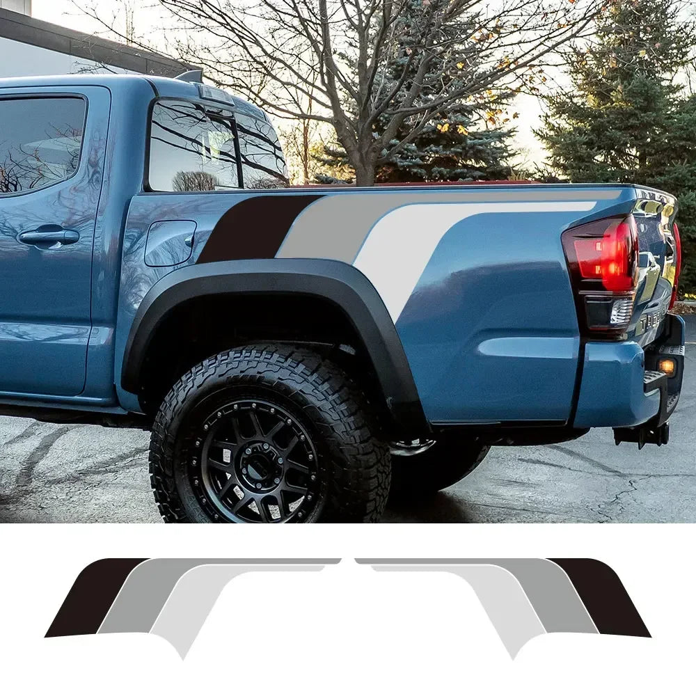 Truck Bed Side Mudslinger Decals for Toyota Tacoma, 2pc