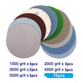 15PCS 5-Inch Wet and Dry Sanding Discs Assorted 3000-5000 Grit for Orbital Sanders