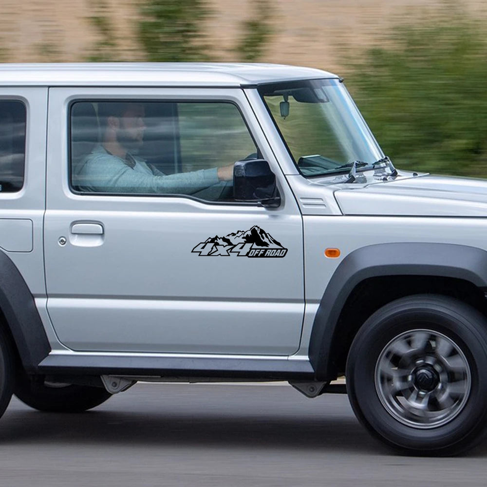 4x4 Off-Road Mountain Vinyl Sticker for Suzuki Jimny