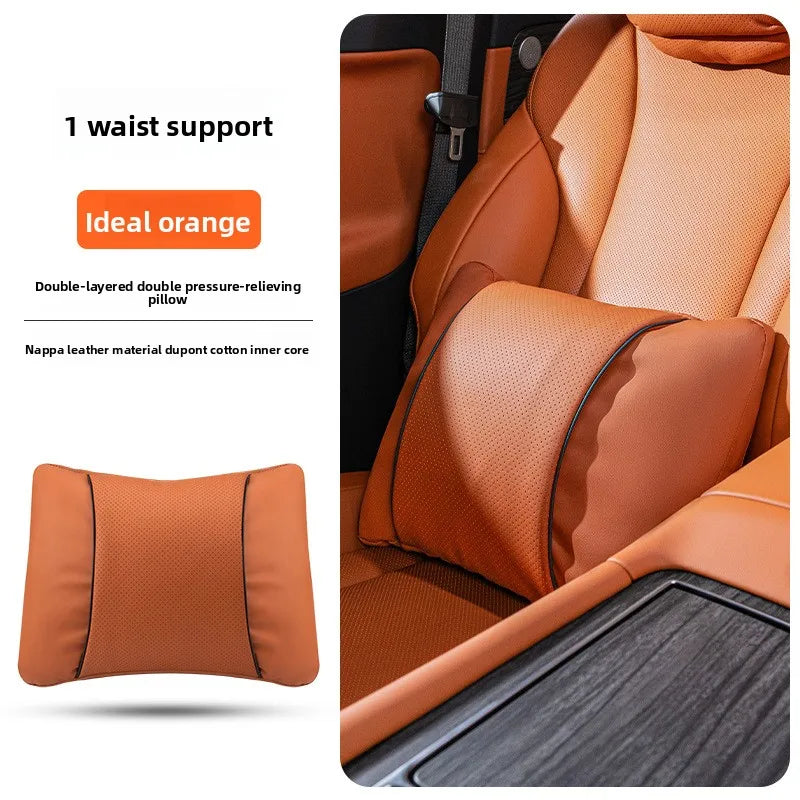 Perforated Artificial Leather Car Headrest or Backrest Cushion