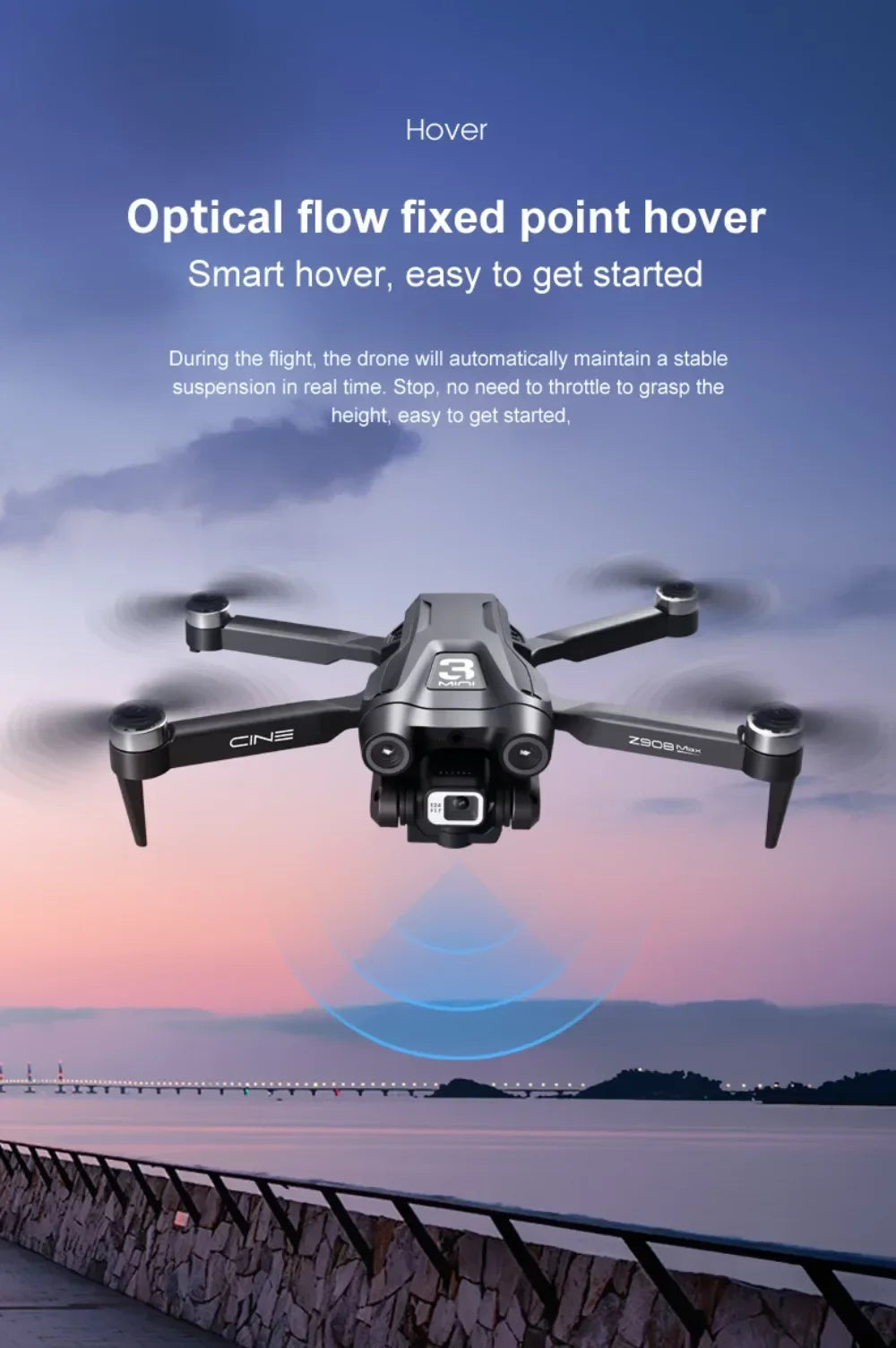Z908 Pro 4K Dual Camera FPV Drone Brushless Motor Foldable - image 16