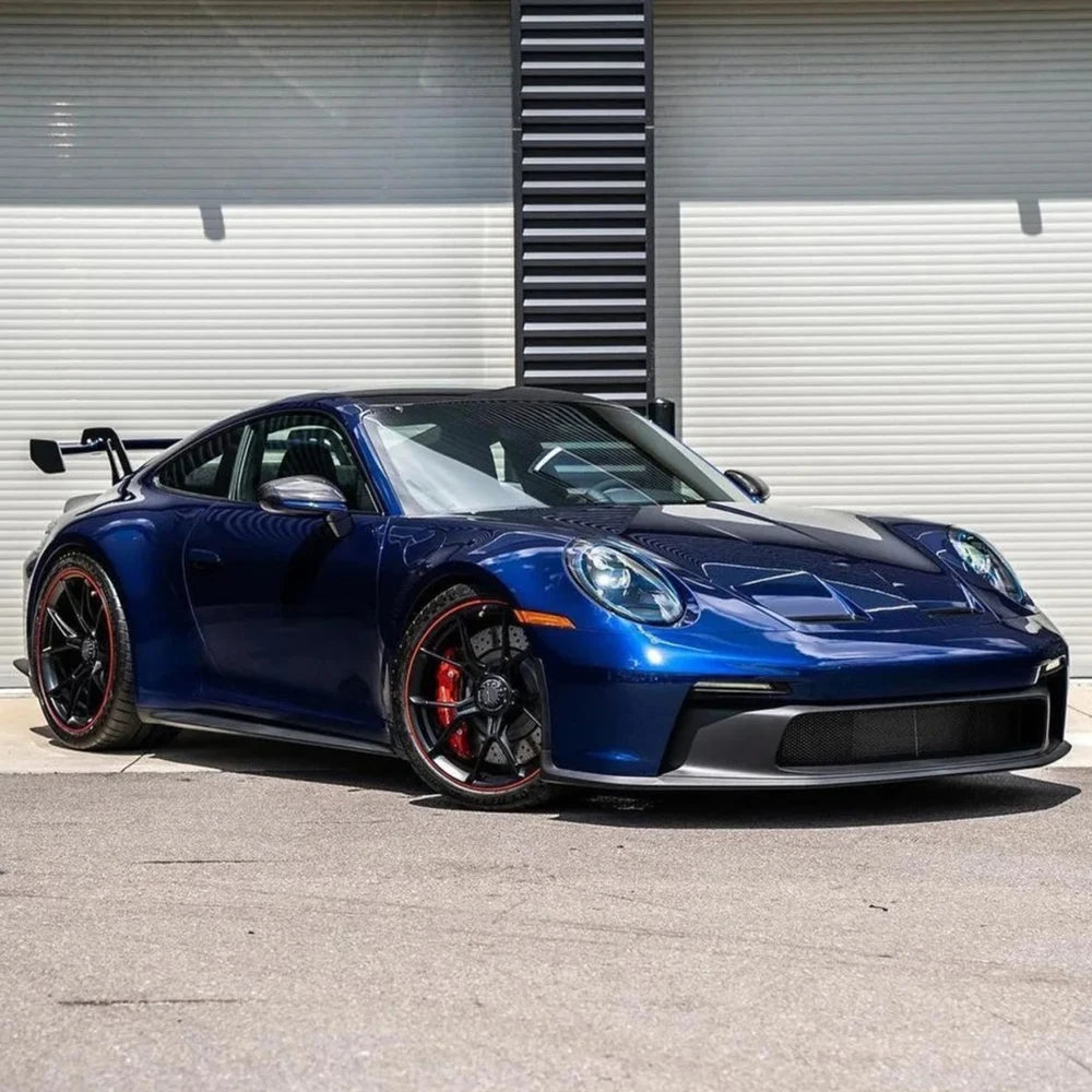 Gloss Metallic Blue Car Vinyl Wrap Film, Bubble-Free Color Change