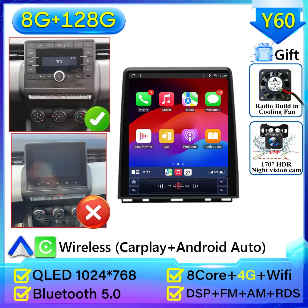 Renault Clio 5 Multimedia Car Radio with Android Auto & GPS - image 11