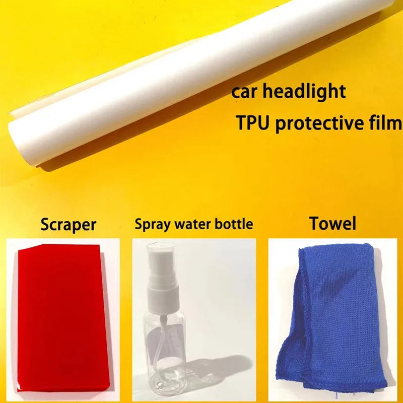 Self-Healing Smoked Black TPU Headlight Protection Film for Audi - image 13