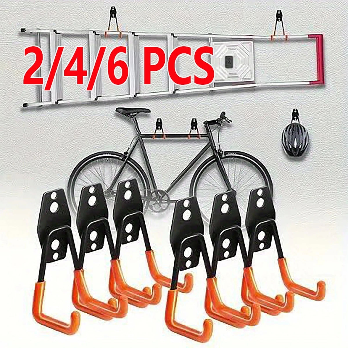 Heavy-Duty Metal Wall Hooks, 2/4/6 Pack – Garage Storage